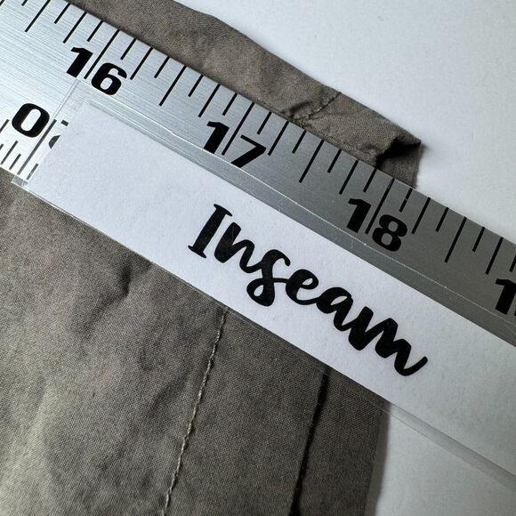 Crea Concept Women Button Front Cropped Pant 44 Olive Green Brown Made in Turkey - Picture 8 of 14